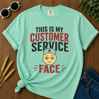 Customer Service Face T-Shirt - Island Reef
