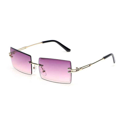 Frameless Square Sunglasses UV400 – Rayzora Bare Square