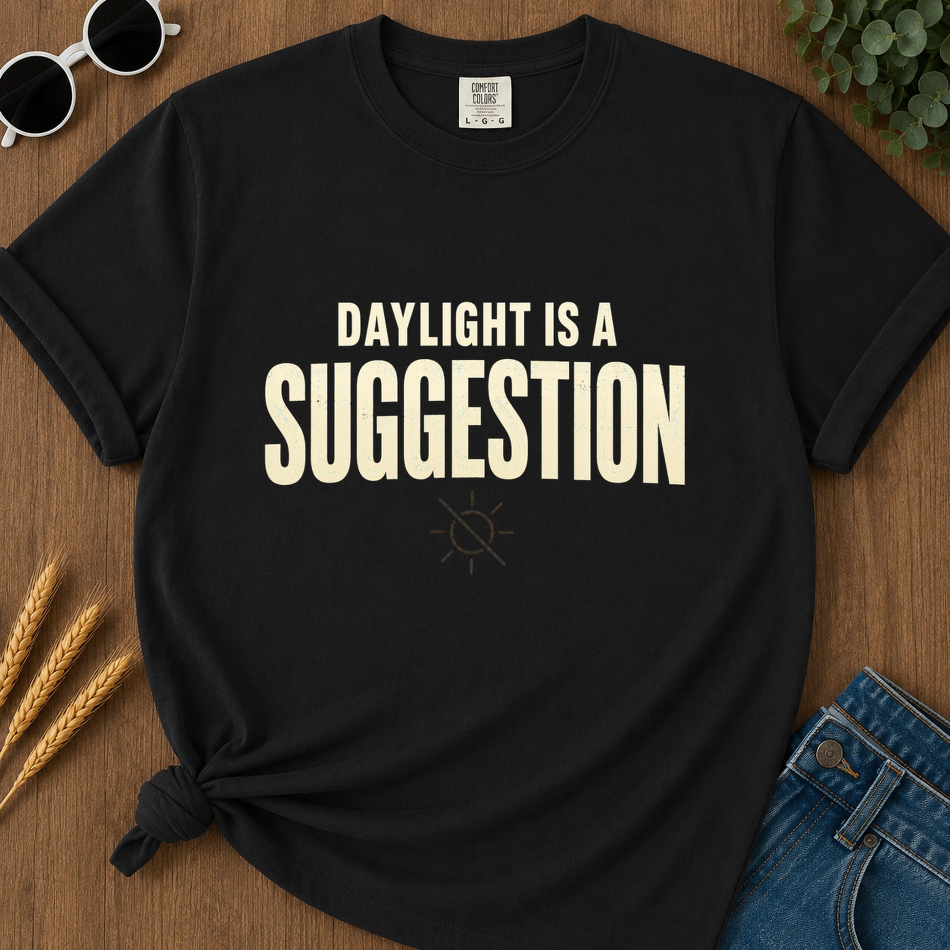 Daylight Suggestion T-Shirt - Black