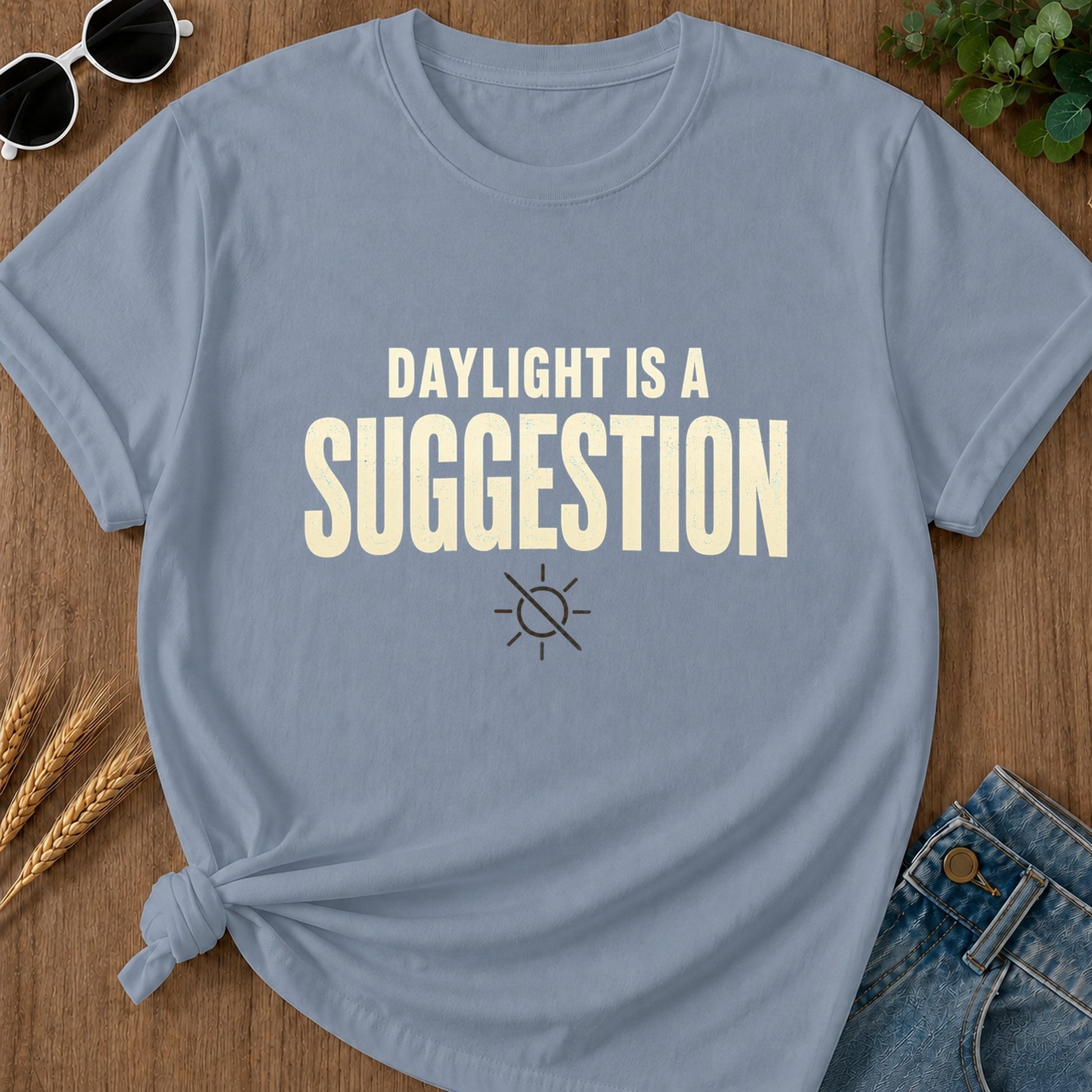 Daylight Suggestion T-Shirt - Blue Jean