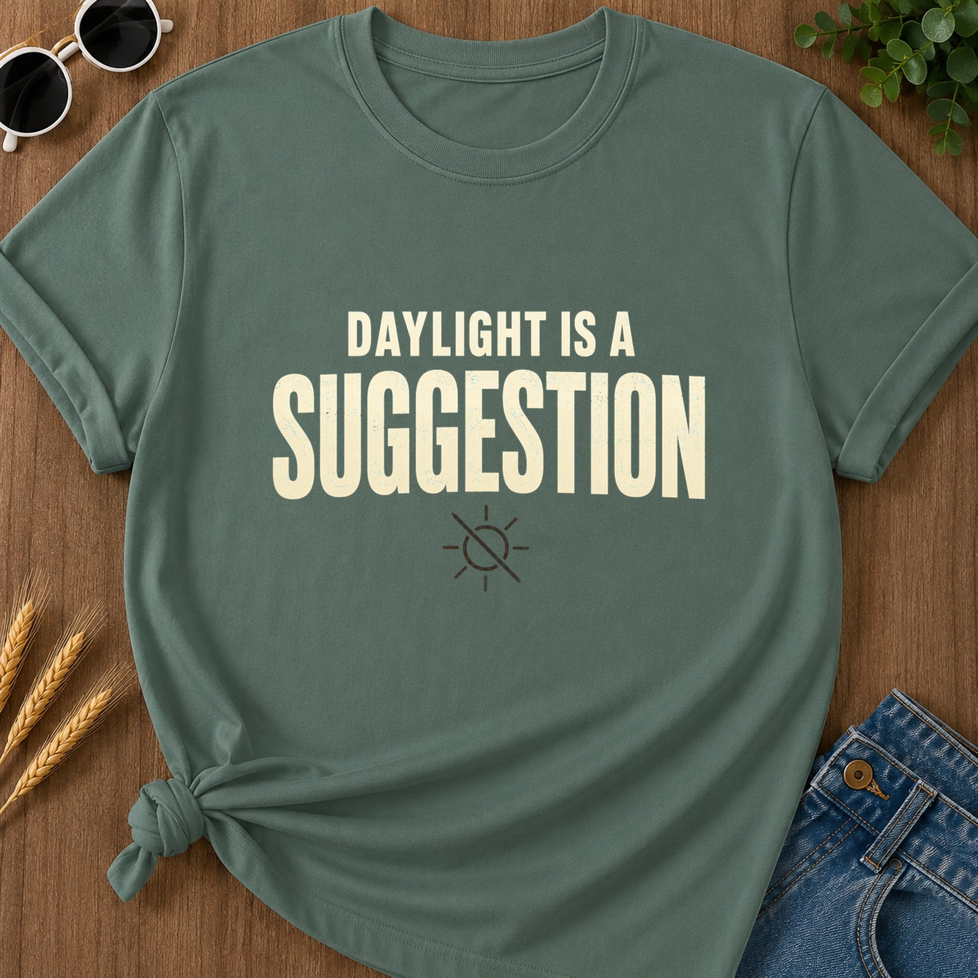 Daylight Suggestion T-Shirt - Blue Spruce