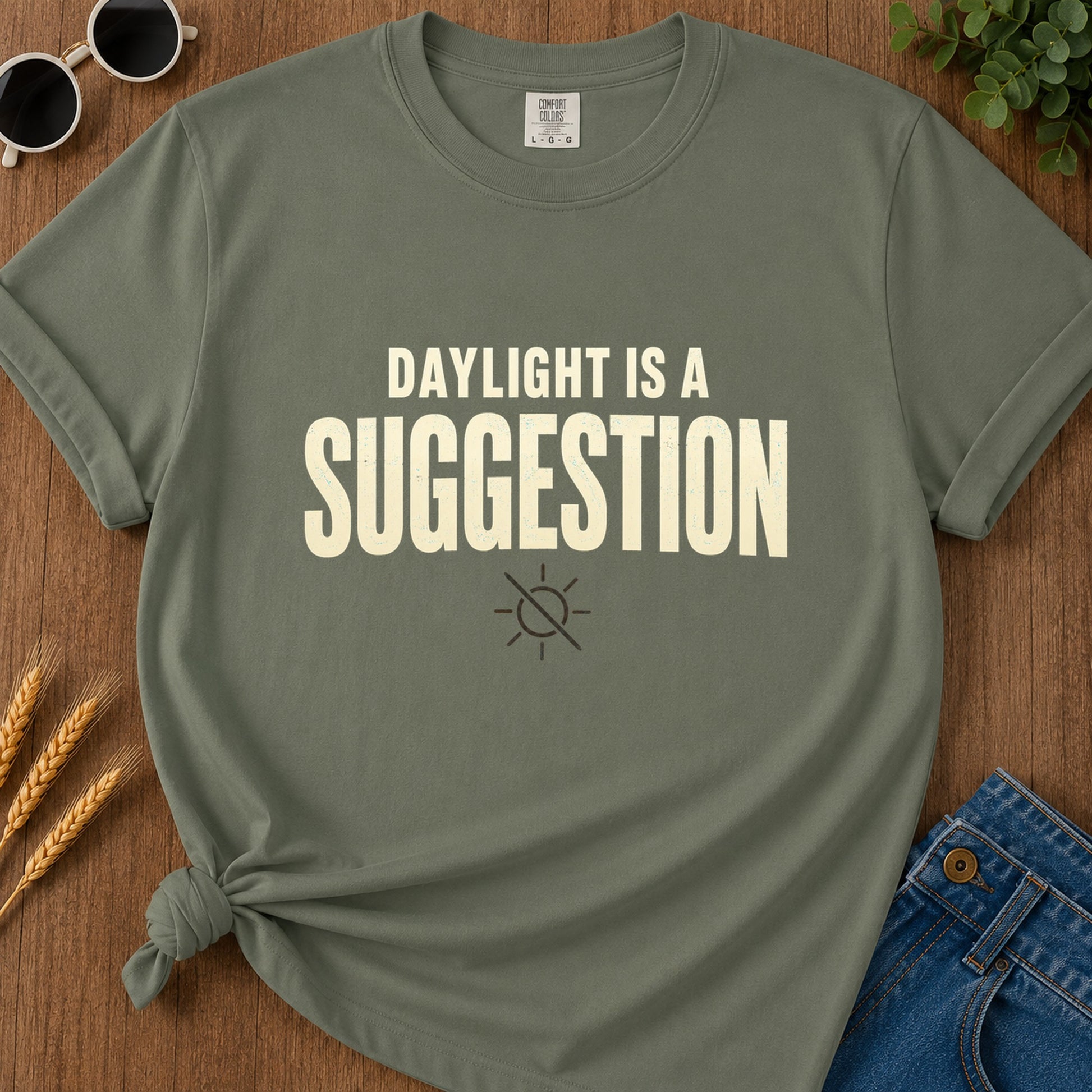 Daylight Suggestion T-Shirt - Moss