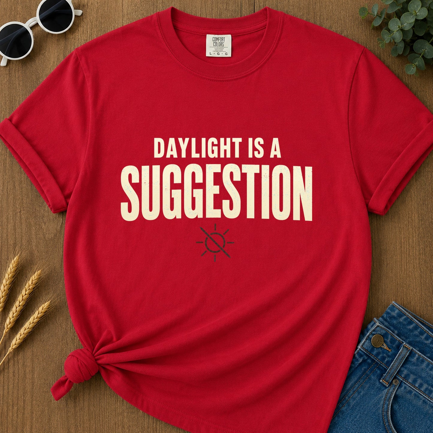Daylight Suggestion T-Shirt - Red