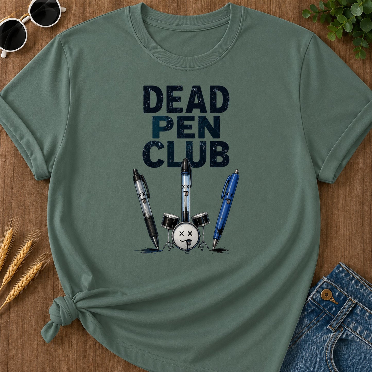 Dead Pen Club T-Shirt - Blue Spruce