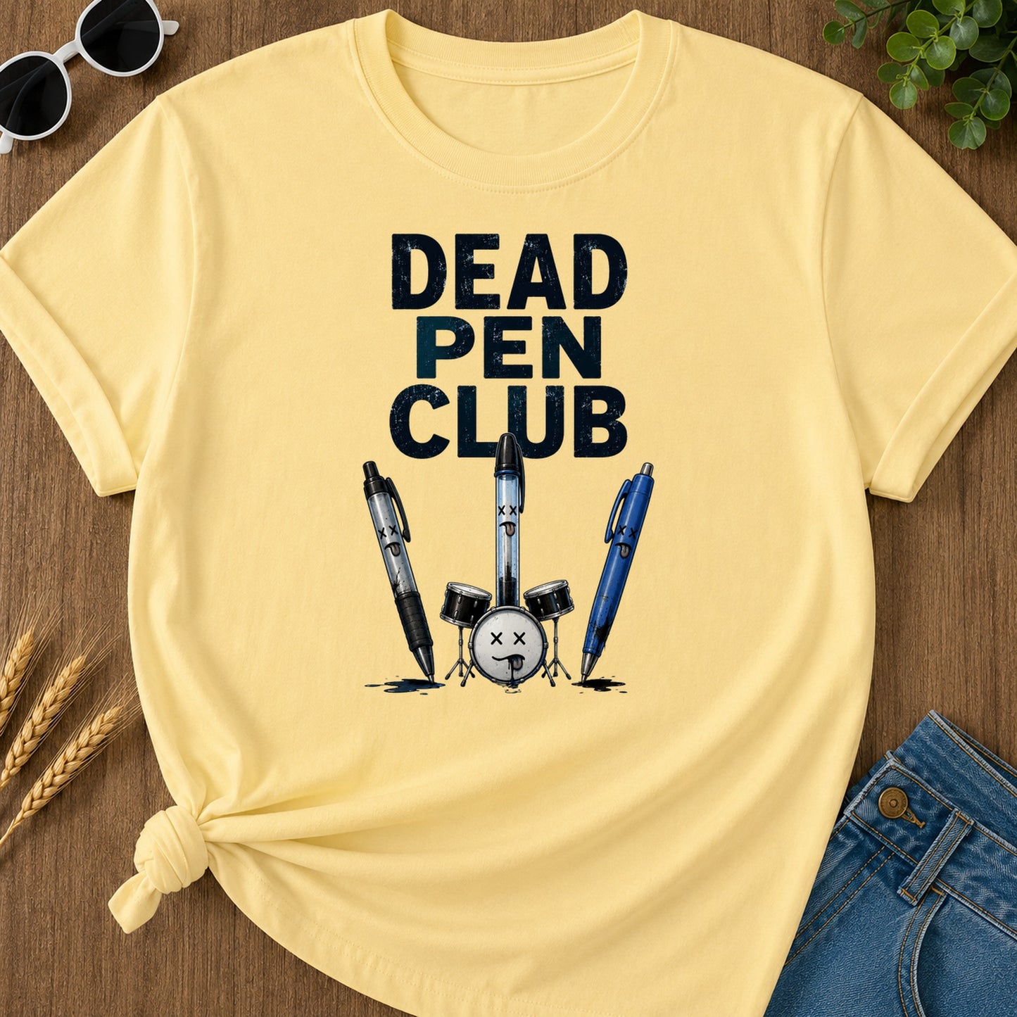 Dead Pen Club T-Shirt - Butter