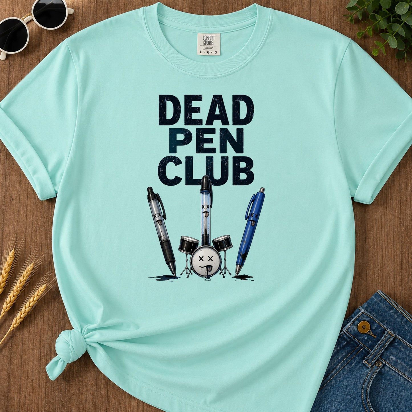 Dead Pen Club T-Shirt - Chalky Mint