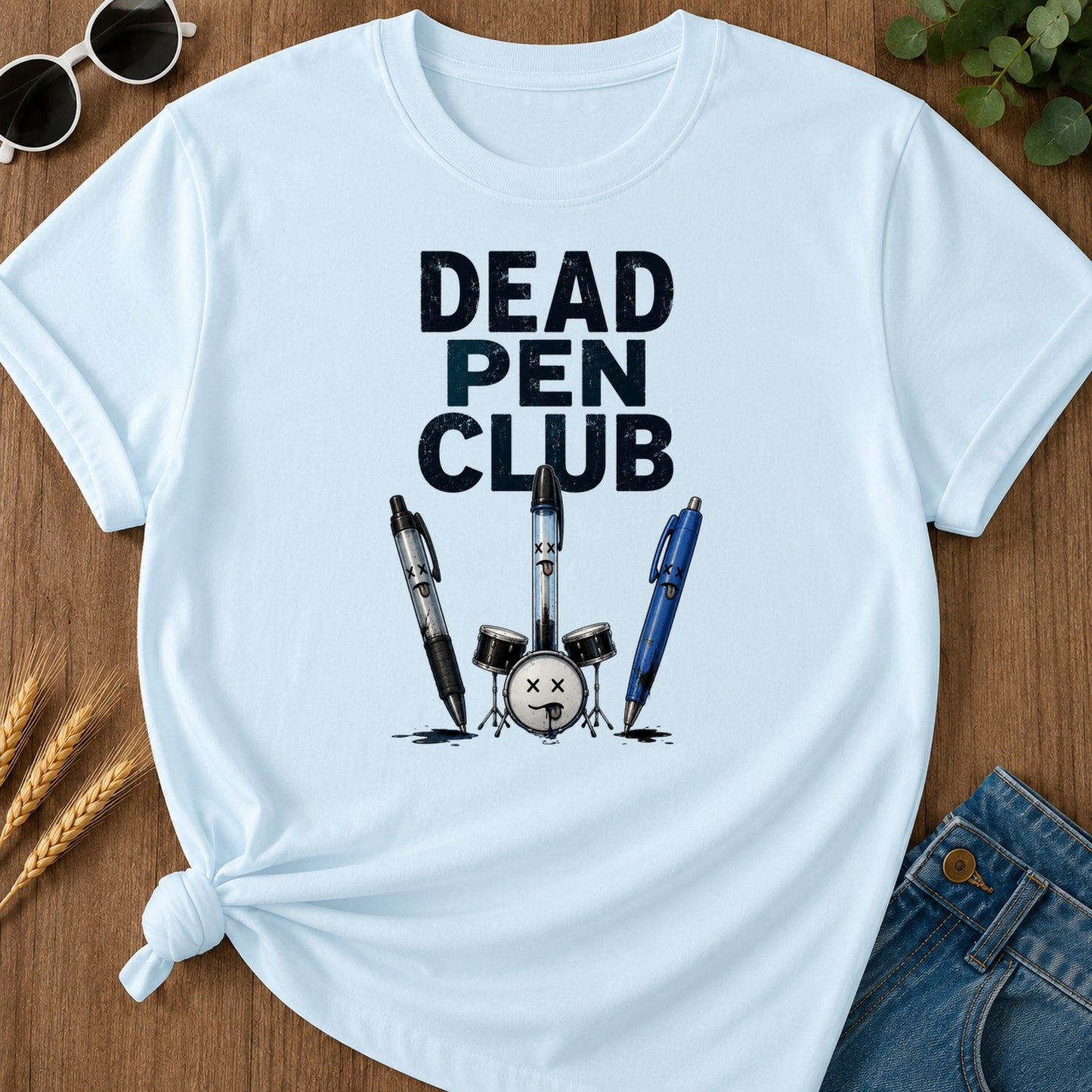 Dead Pen Club T-Shirt - Chambray
