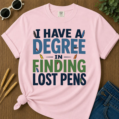 Degree Finding Lost Pens T-Shirt - Blossom