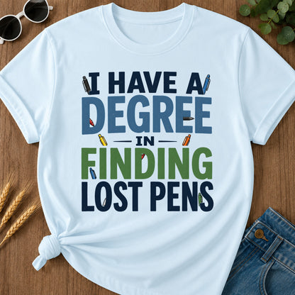 Degree Finding Lost Pens T-Shirt - Chambray