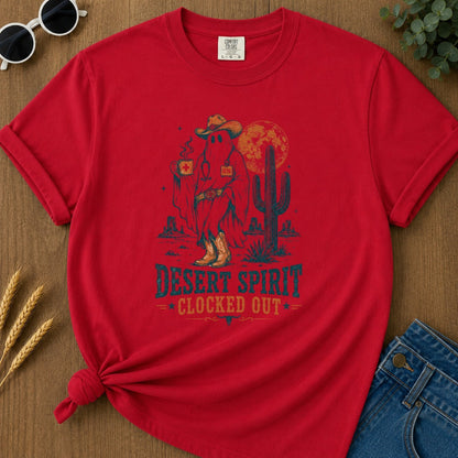 Desert Spirit T-shirt - Red Mockup