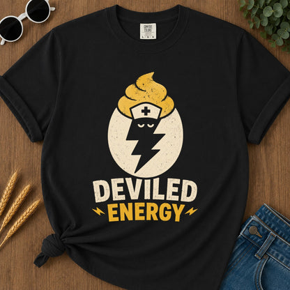 Deviled Energy 2 T-shirt - Black Mockup