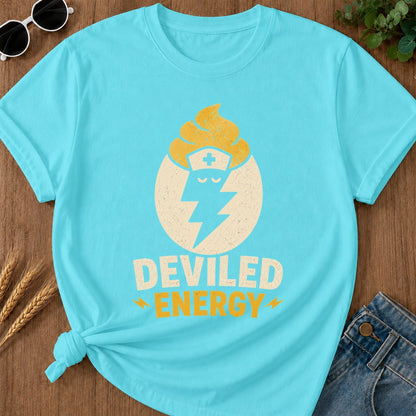 Deviled Energy 2 T-shirt - Lagoon Blue Mockup