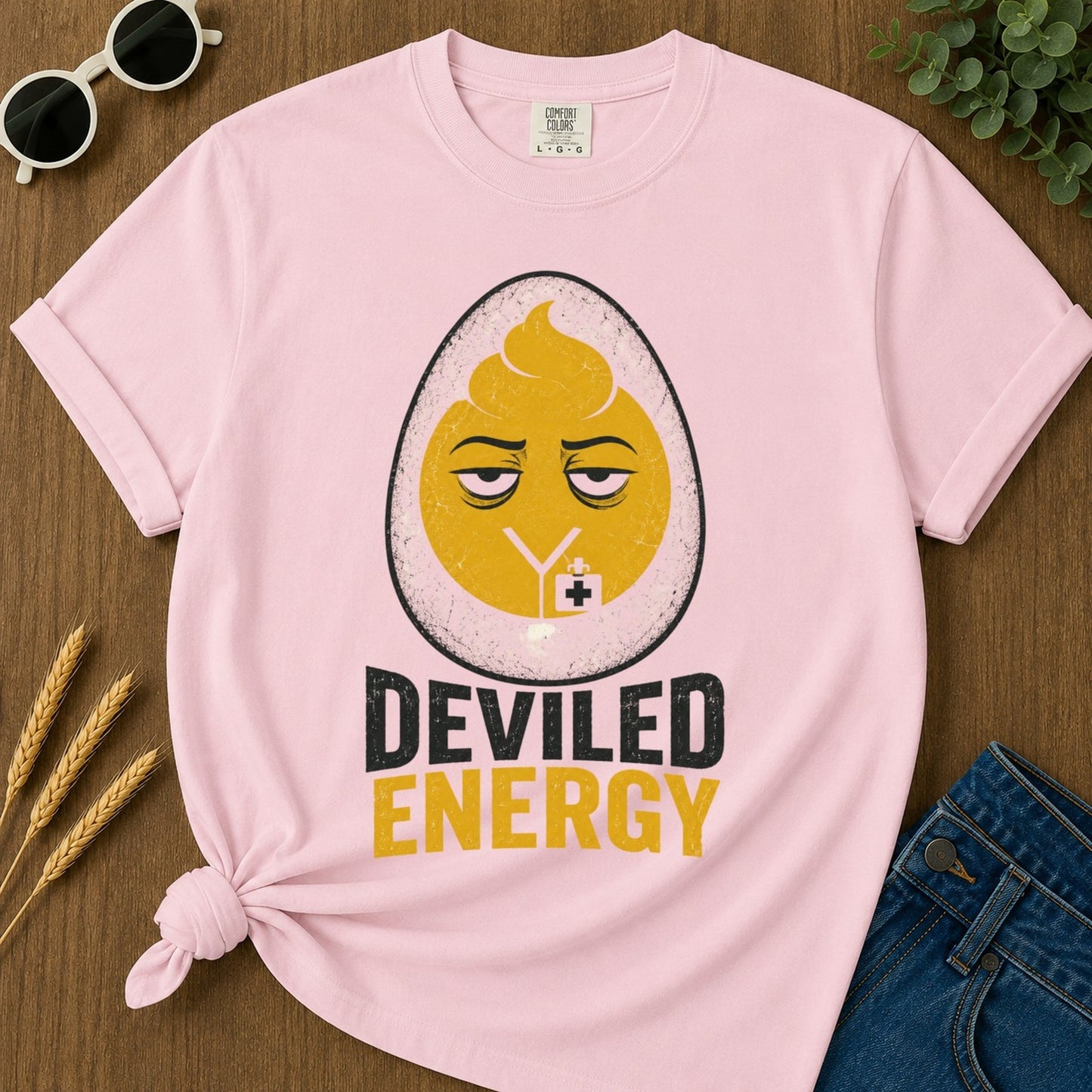 Deviled Energy T-shirt - Blossom Mockup