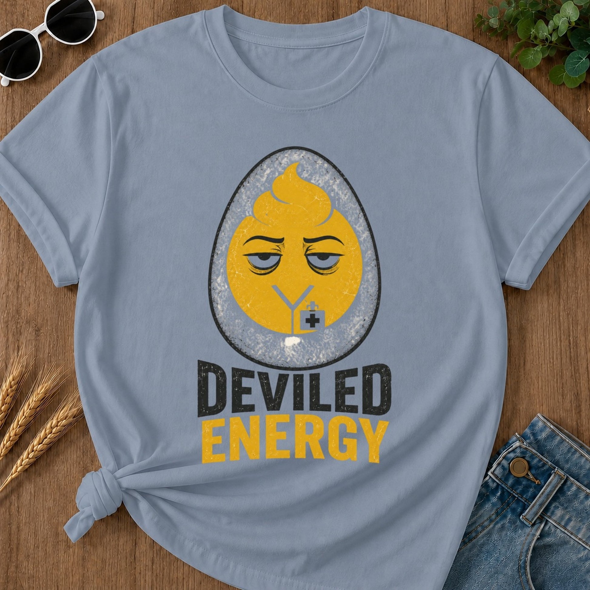 Deviled Energy T-shirt - Blue Jean Mockup