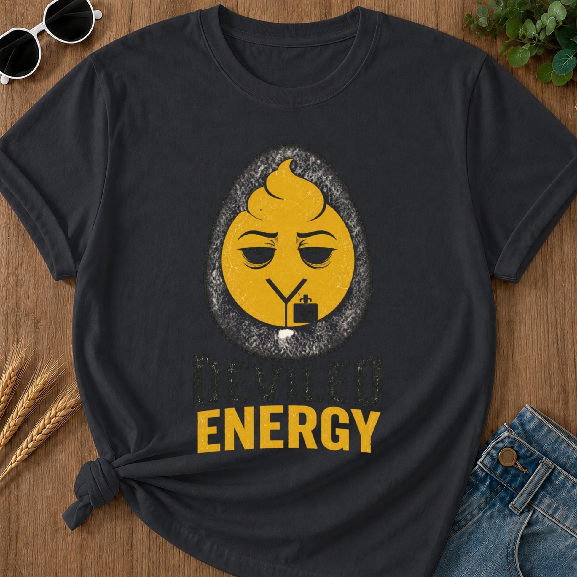 Deviled Energy T-shirt - Graphite Mockup