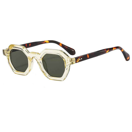 Octagonal Oval Sunglasses UV400 Full Frame Polygon Fashion Unisex – Rayzora Octa Edge