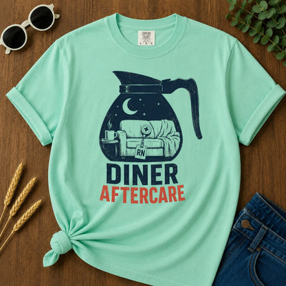 Diner Aftercare T-shirt - Island Reef Mockup