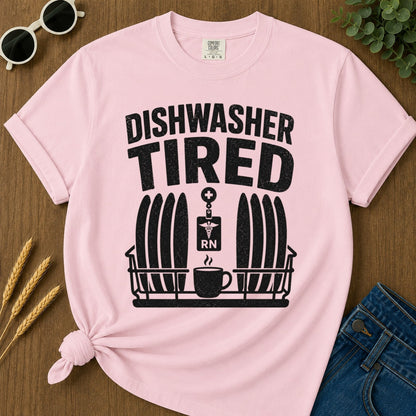 Dishwasher Tired T-shirt - Blossom Mockup