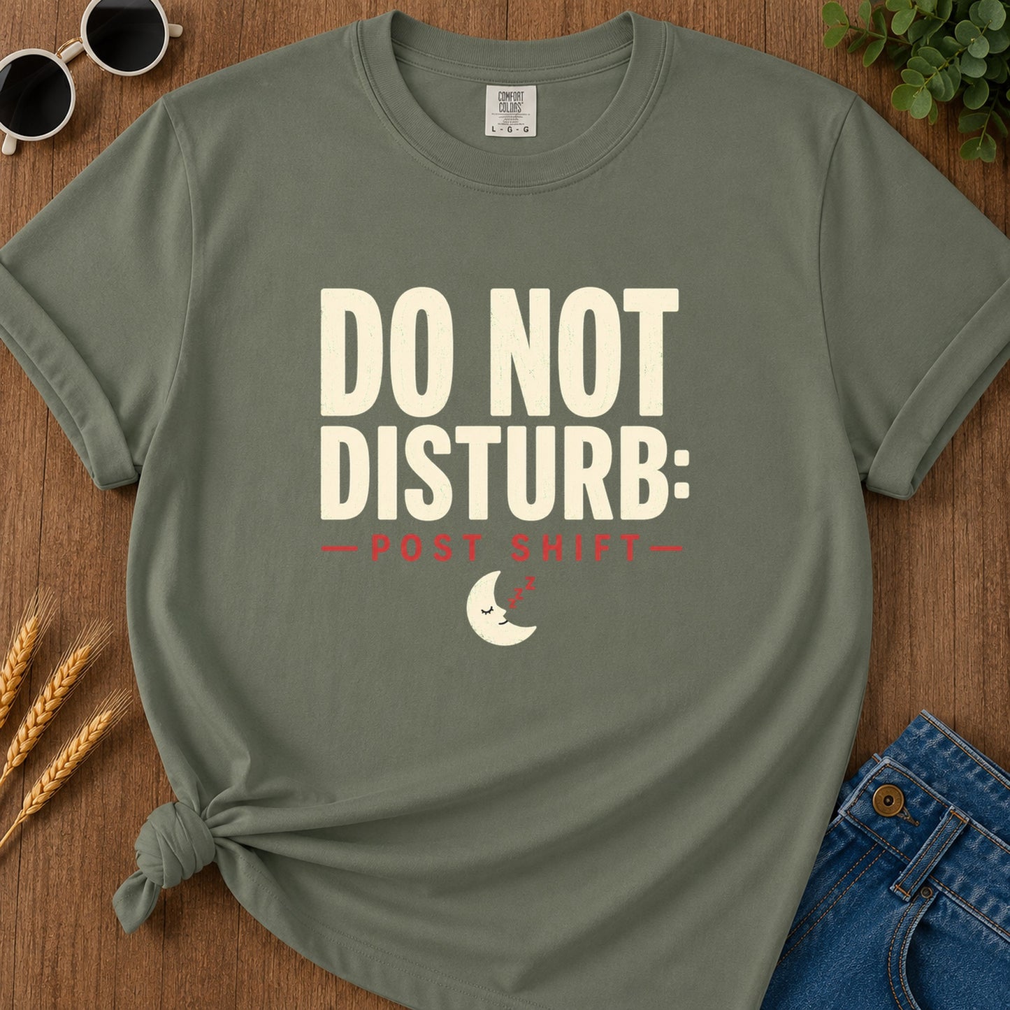 Disturb T-Shirt - Moss