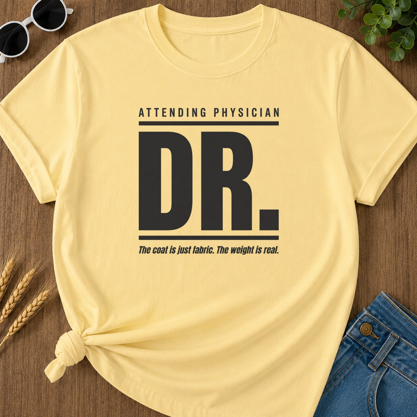 Dr Attending T-Shirt - Butter