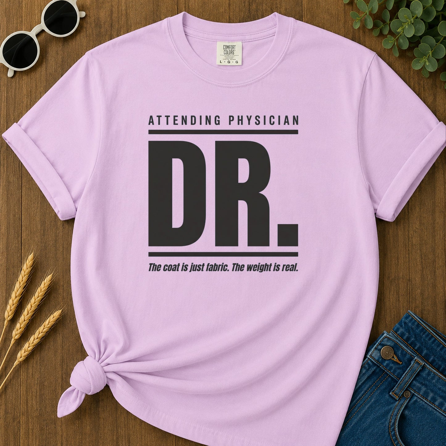 Dr Attending T-Shirt - Orchid