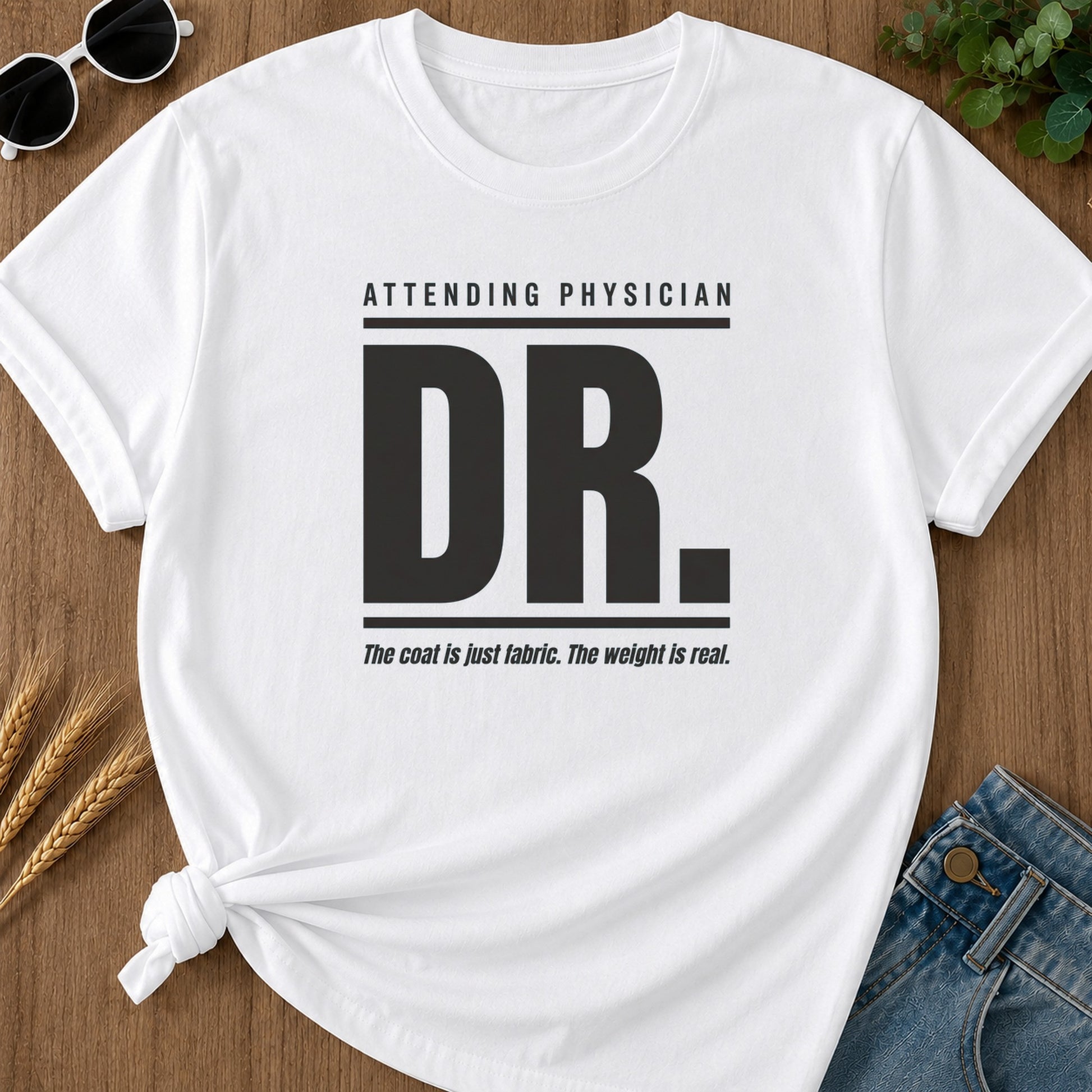 Dr Attending T-Shirt - White