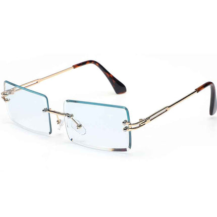 Frameless Square Sunglasses UV400 – Rayzora Bare Square