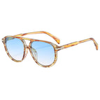 Tea Stripe Frame Double Blue Tablet