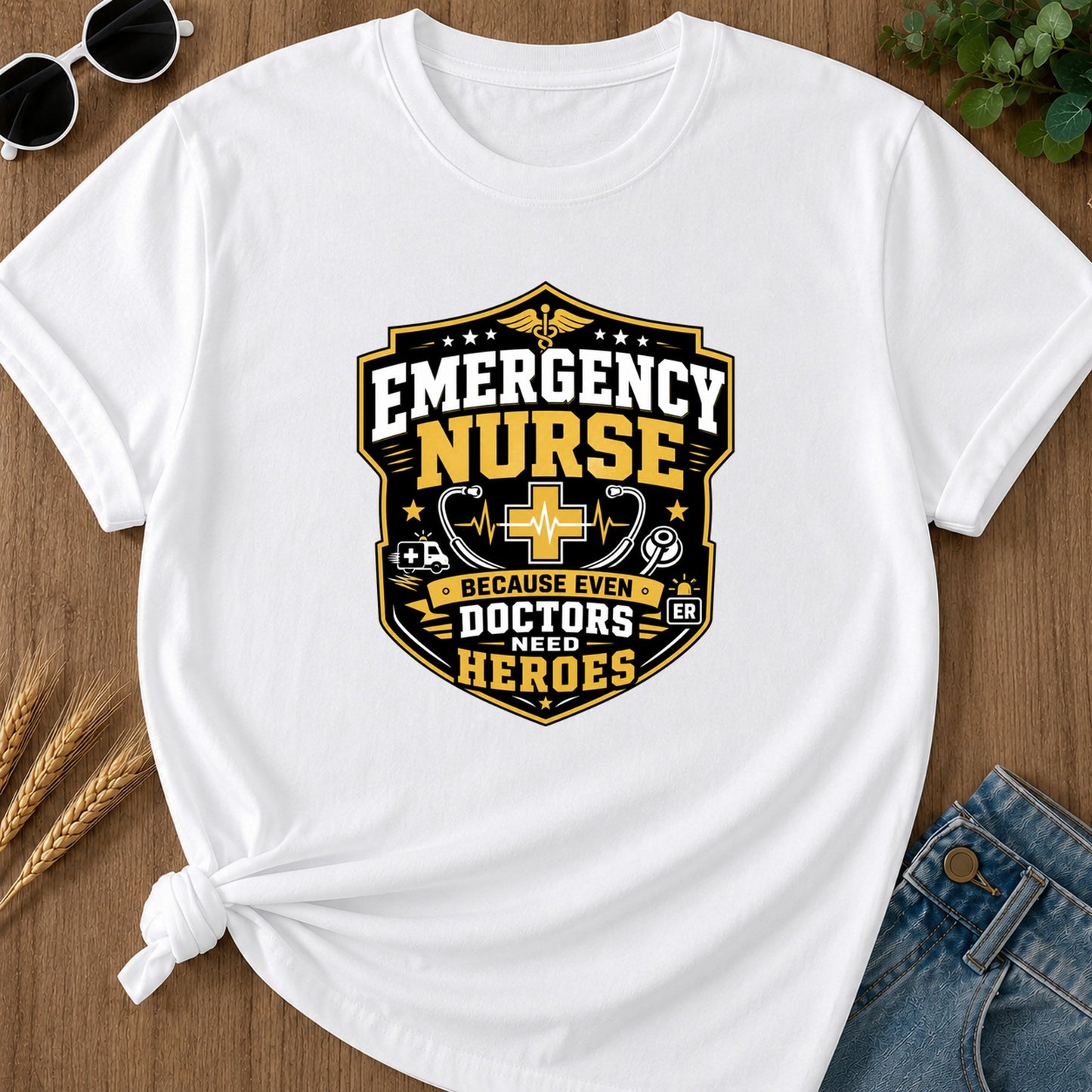 Emergency Nurse (2) T-Shirt - White