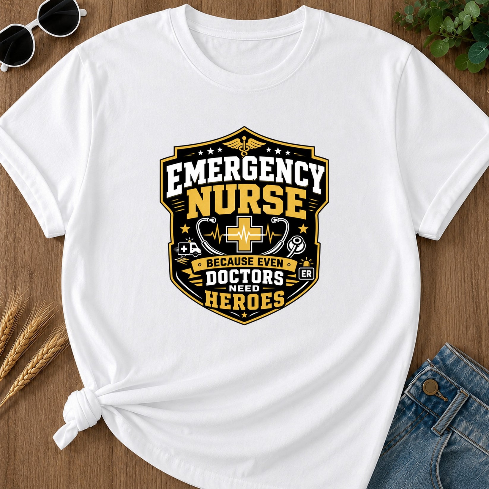 Emergency Nurse (2) T-Shirt - White