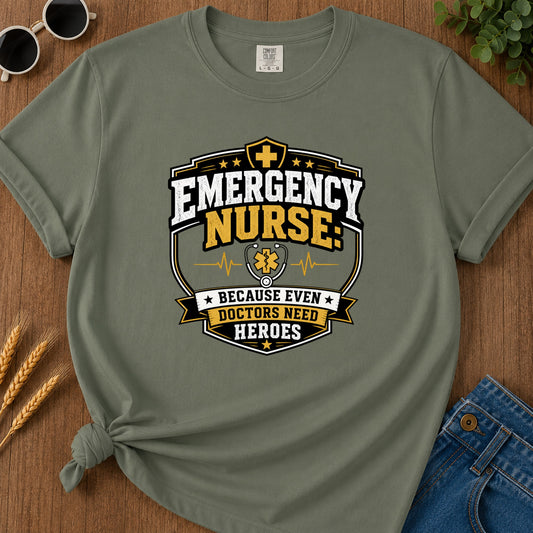 Emergency Nurse T-Shirt - Moss