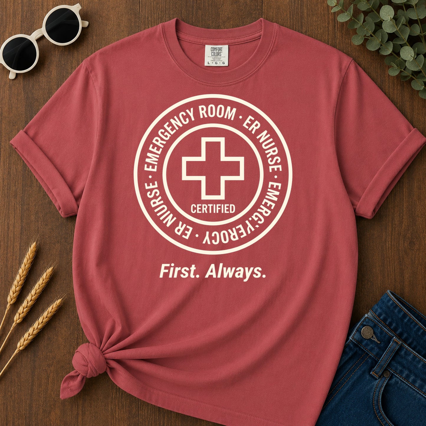 Emergency Room T-Shirt - Crimson