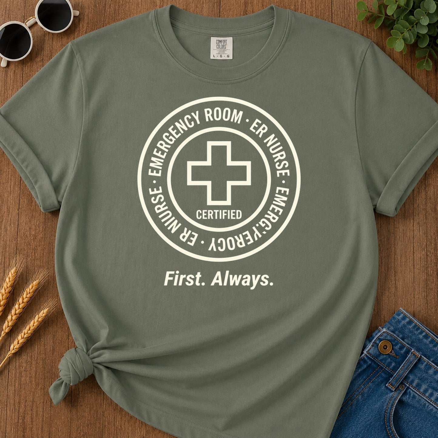Emergency Room T-Shirt - Moss