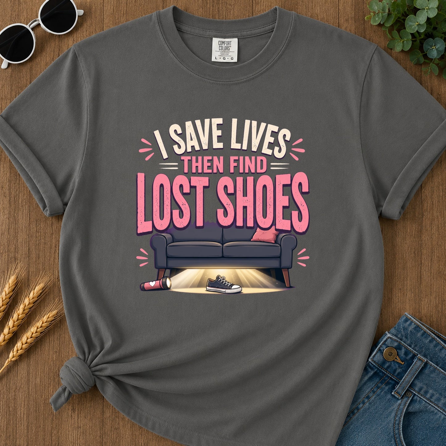 Esk Then Find T-Shirt - Pepper