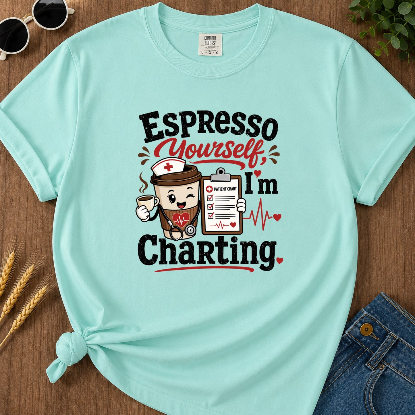 Espresso Yourself T-Shirt - Chalky Mint
