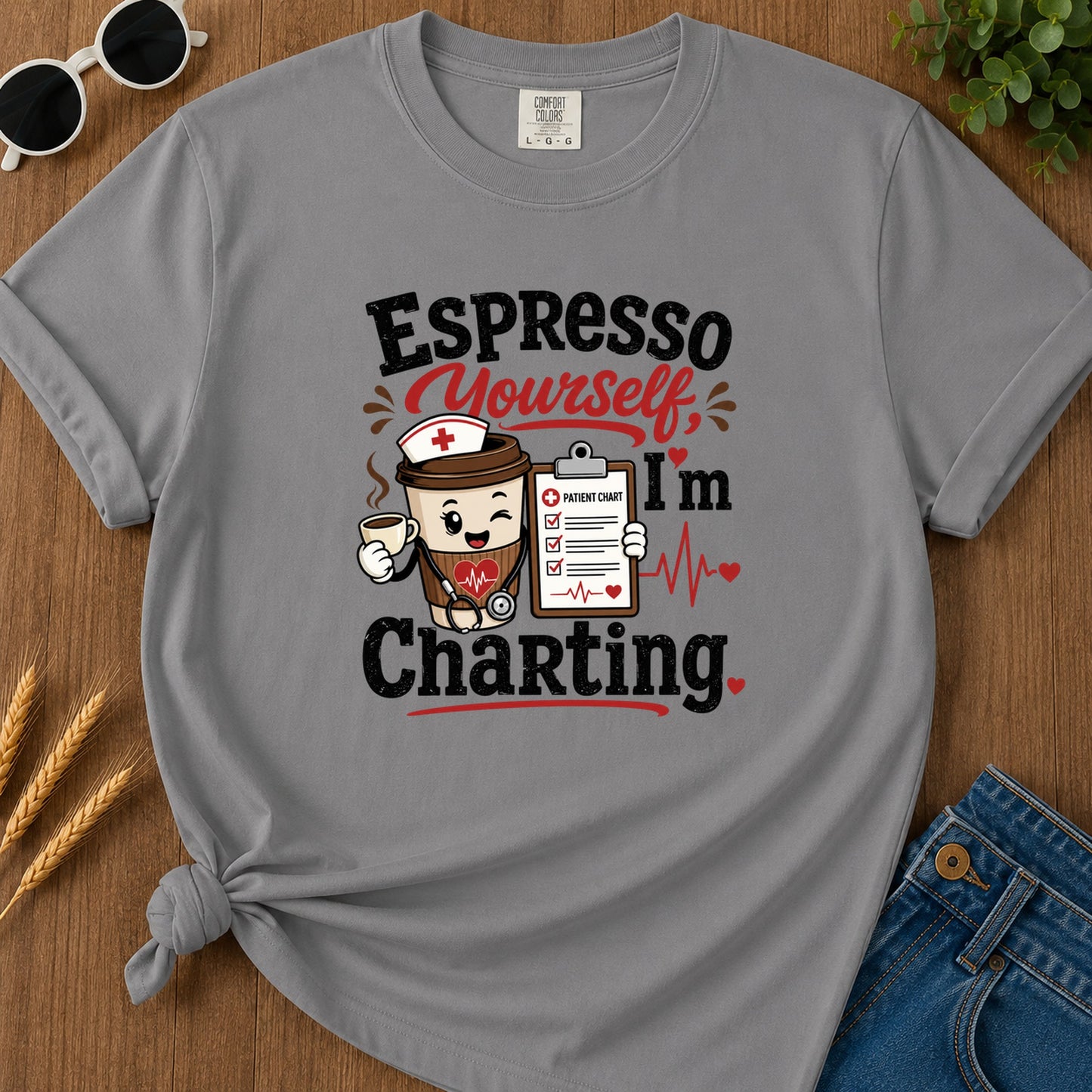 Espresso Yourself T-Shirt - Grey