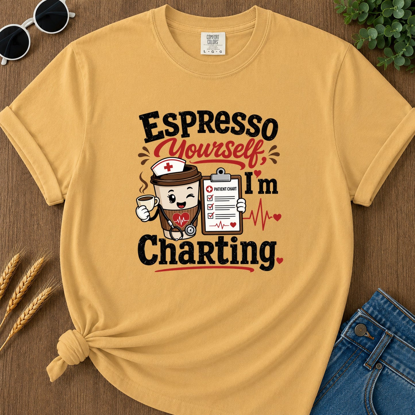Espresso Yourself T-Shirt - Mustard
