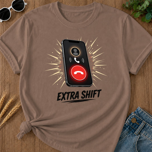 Extra Shift Call T-Shirt - Espresso
