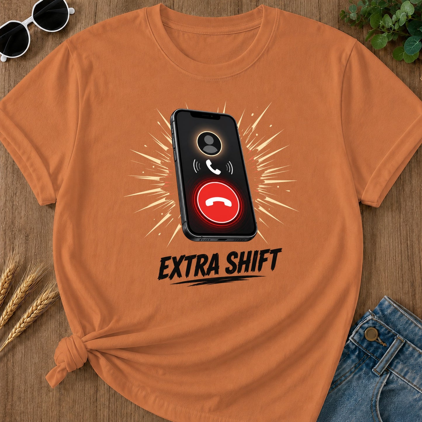 Extra Shift Call T-Shirt - Yam