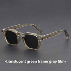 Translucent green frame gray film