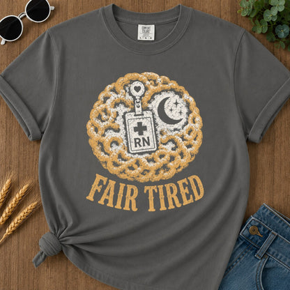 Fair Tired T-shirt - Pepper Mockup