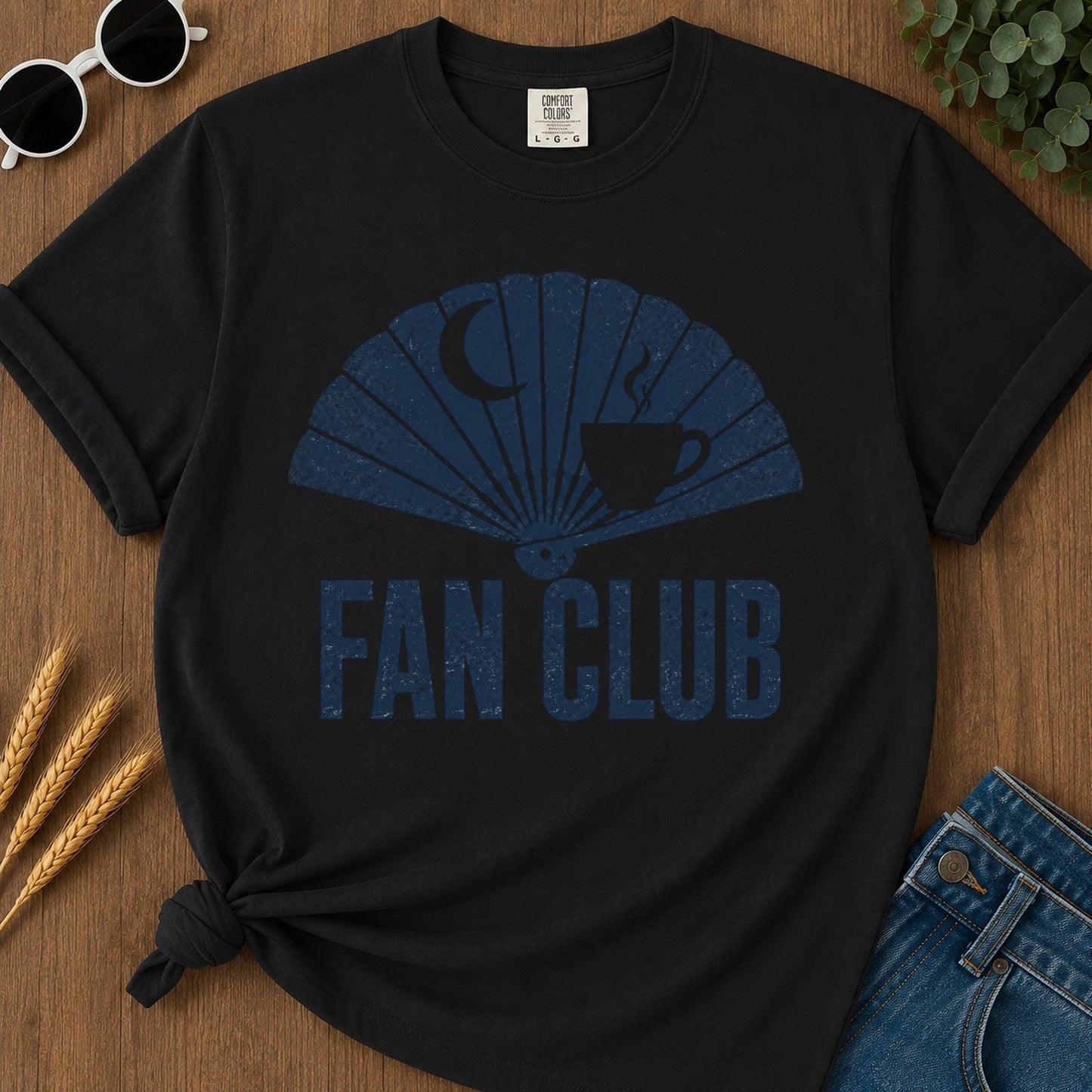 Fan Club T-shirt - Black Mockup