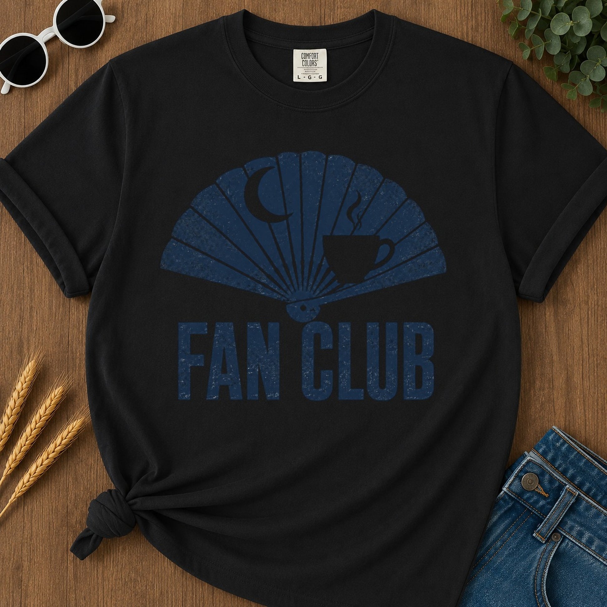 Fan Club T-shirt - Black Mockup