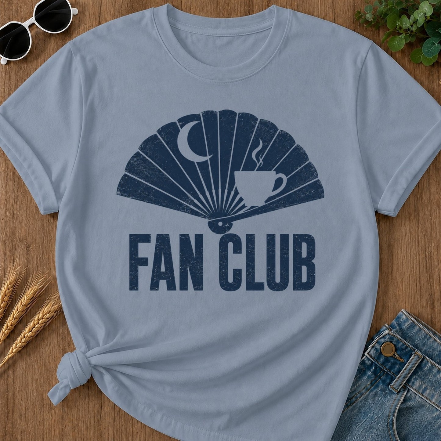 Fan Club T-shirt - Blue Jean Mockup