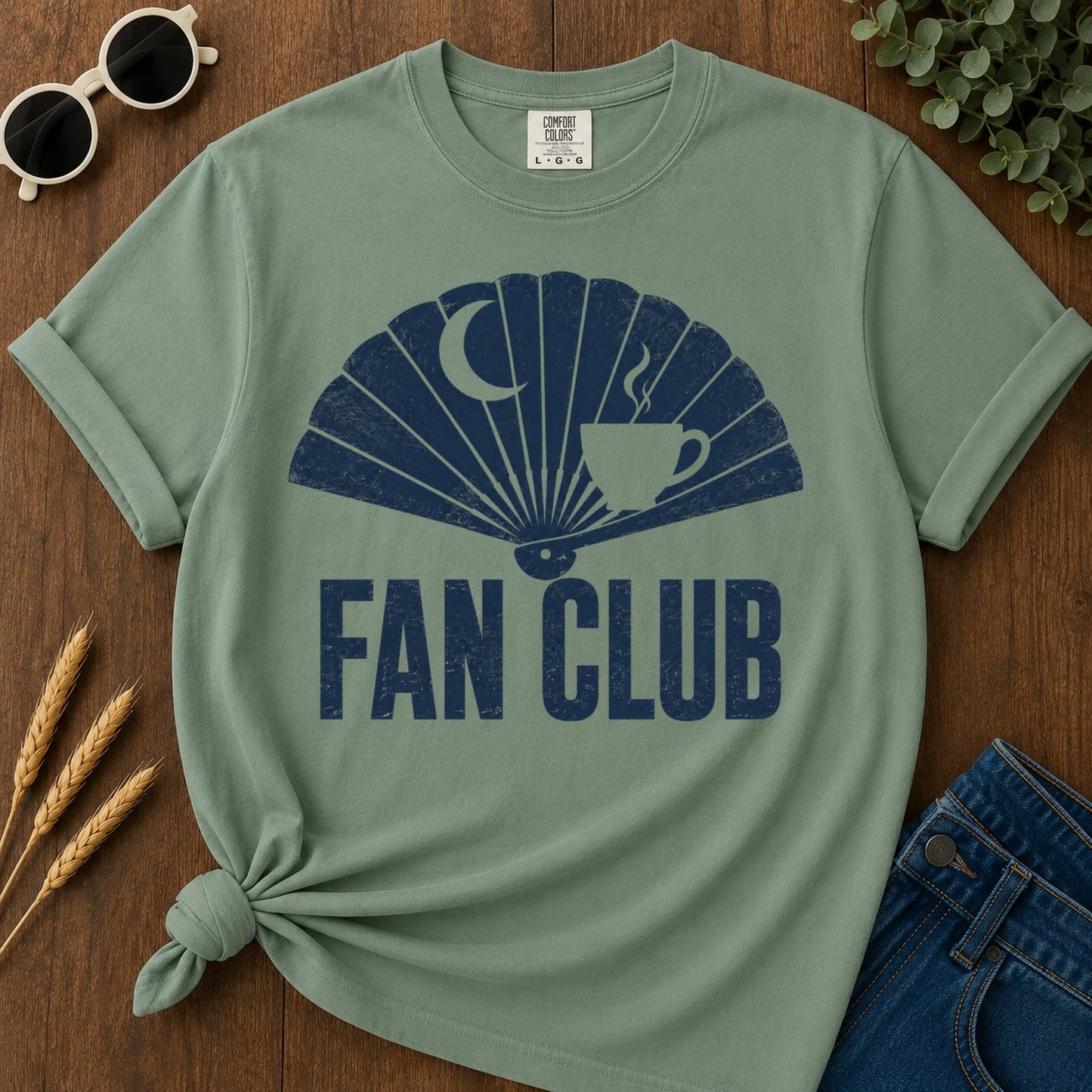 Fan Club T-shirt - Light Green Mockup