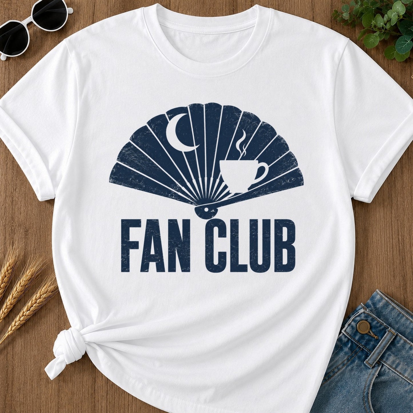 Fan Club T-shirt - White Mockup