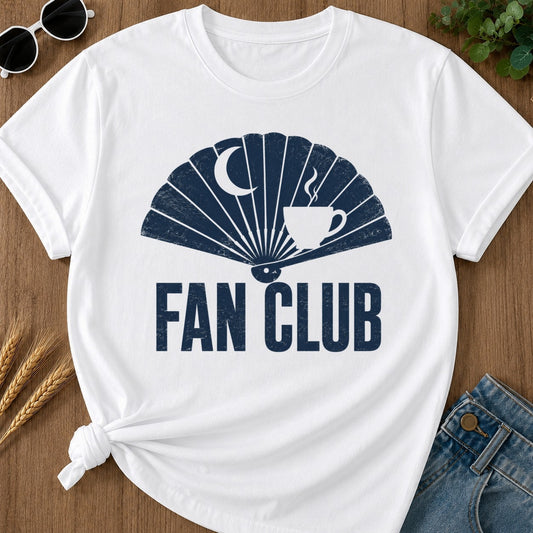 Fan Club T-shirt - White Mockup