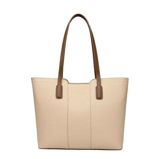 Fashion PU Leather Tote Bag - RAYZORA