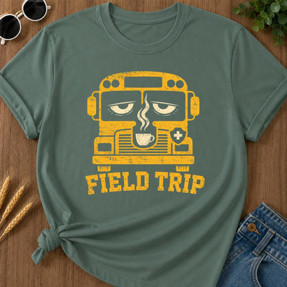 Field Trip T-shirt - Blue Spruce Mockup
