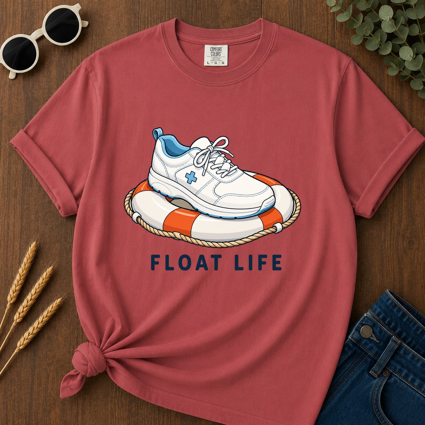 Float Life T-Shirt - Crimson